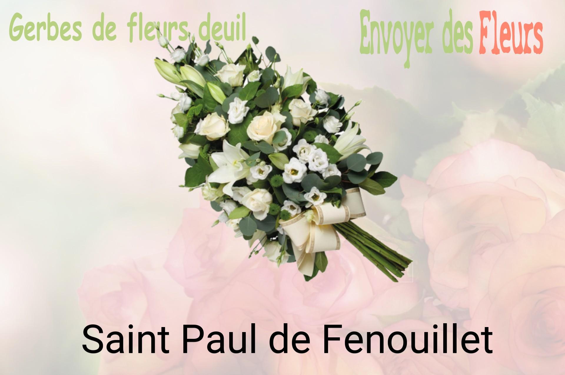 Gerbe de fleurs de deuil livrée à Saint-Paul-de-Fenouillet